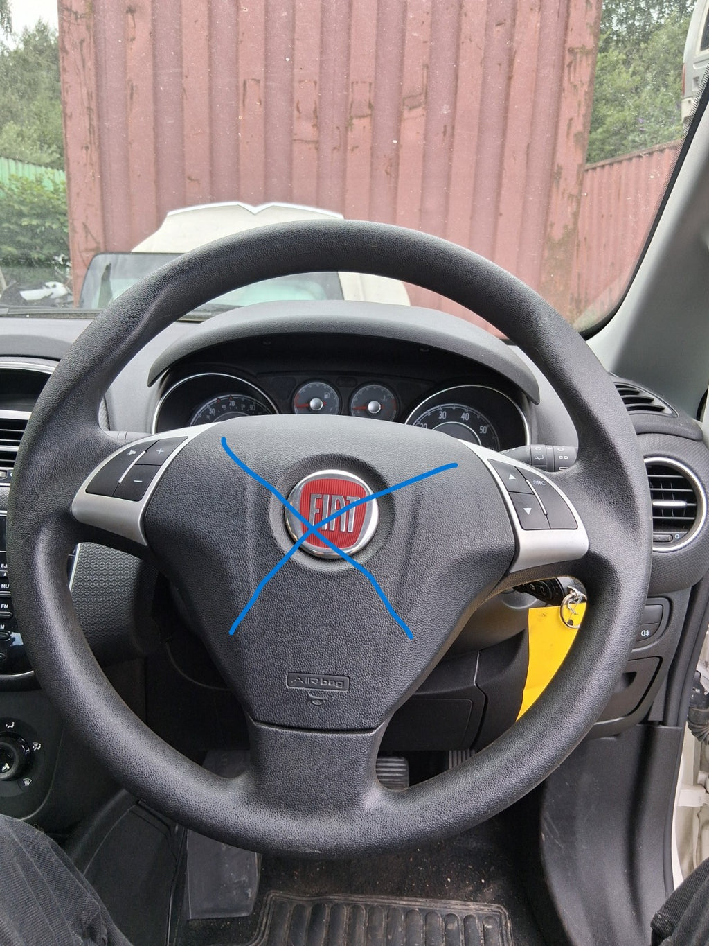 2014 FIAT PUNTO FACELIFT 5 DOOR MK3 MULTIFUNCTIONAL STEERING WHEEL