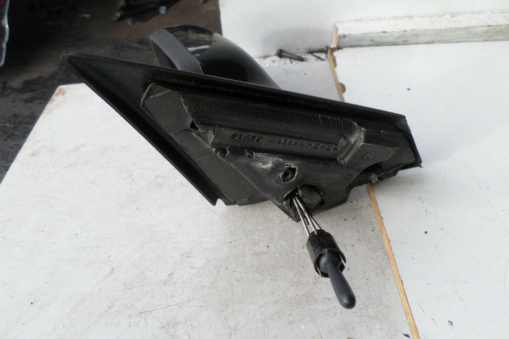 RENAULT MEGANE MK2 2007 NS PASSENGER SIDE MANUAL DOOR WING MIRROR BLACK