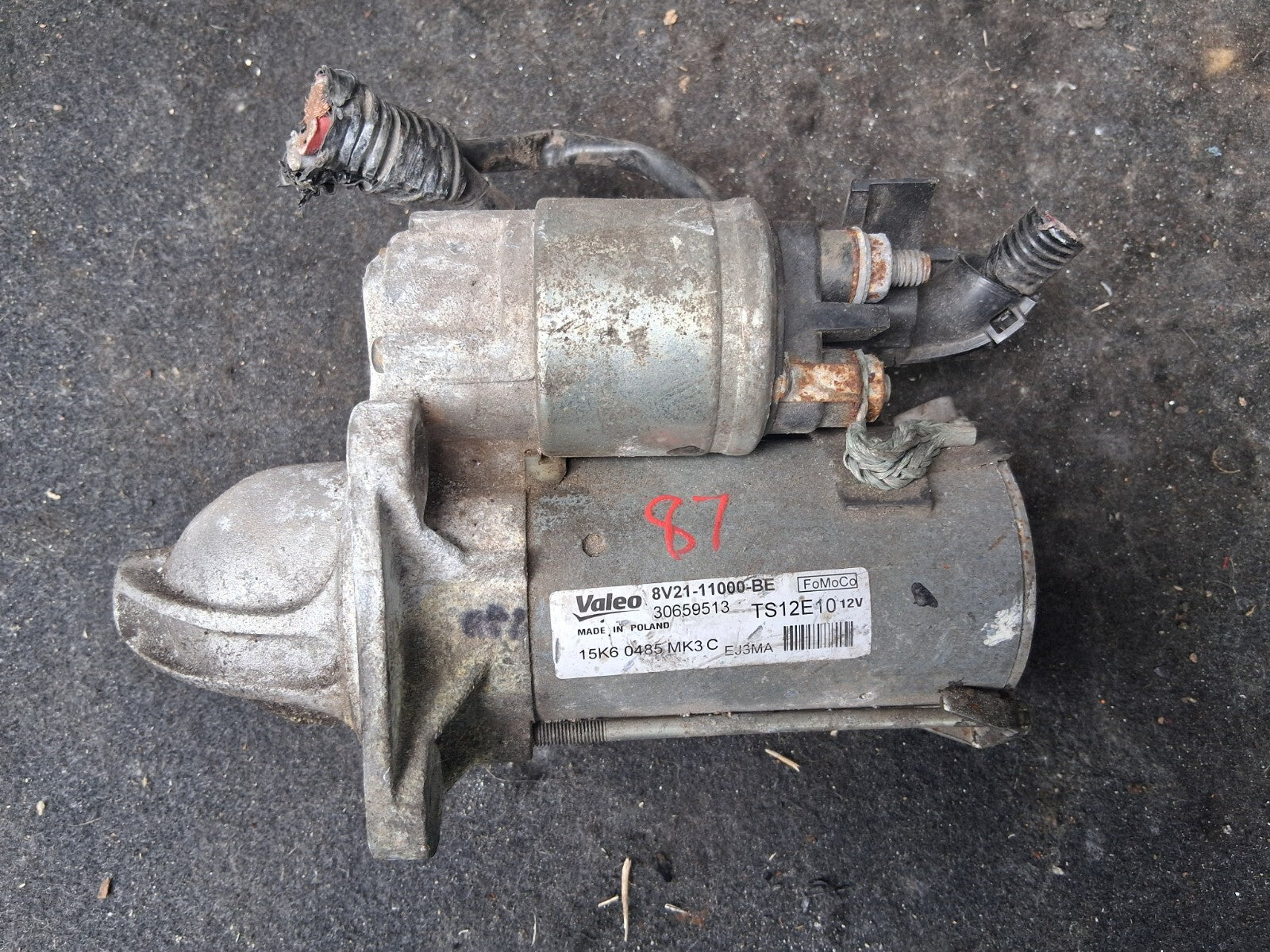 FORD FIESTA MK7 2016 1.0 PETROL STARTER MOTOR 8V2111000BE