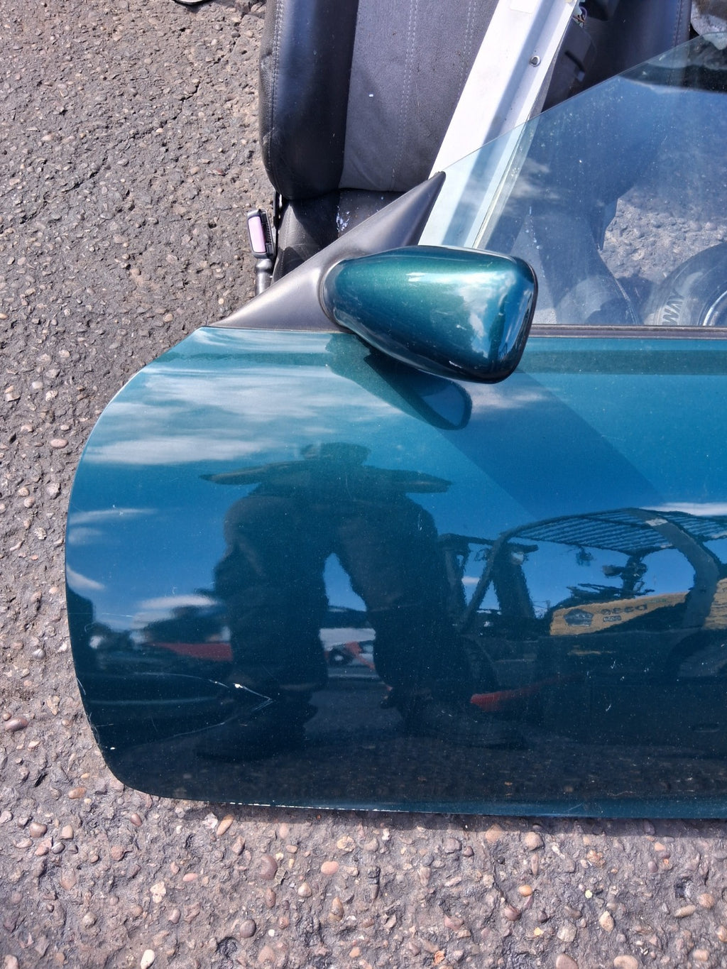 MG MGF 1996 MK1 NSF PASSENGER SIDE FRONT LEFT COMPLETE DOOR GREEN
