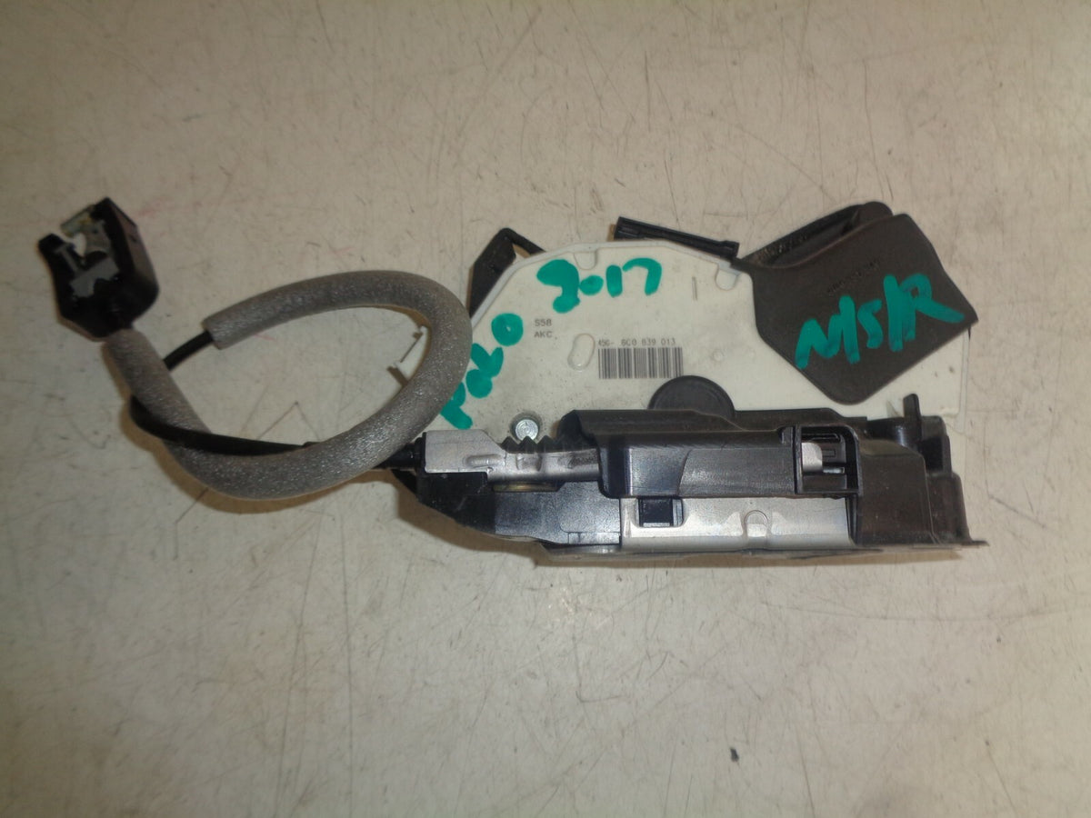 VW VOLKSWAGEN POLO 6R 2017 NSR PASSENGER SIDE REAR DOOR LOCK MECHANISM 6C0839013