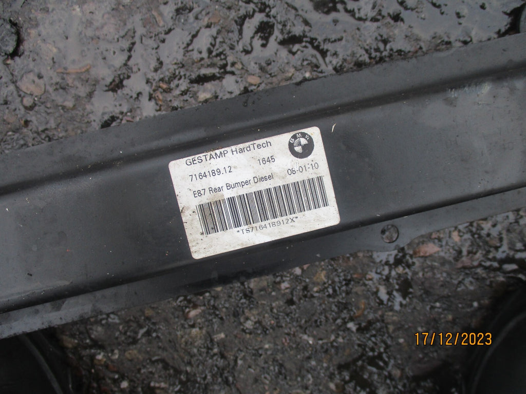BMW 1 SERIES E87 2010 REAR BUMPER REINFORCEMENT CRASH BAR