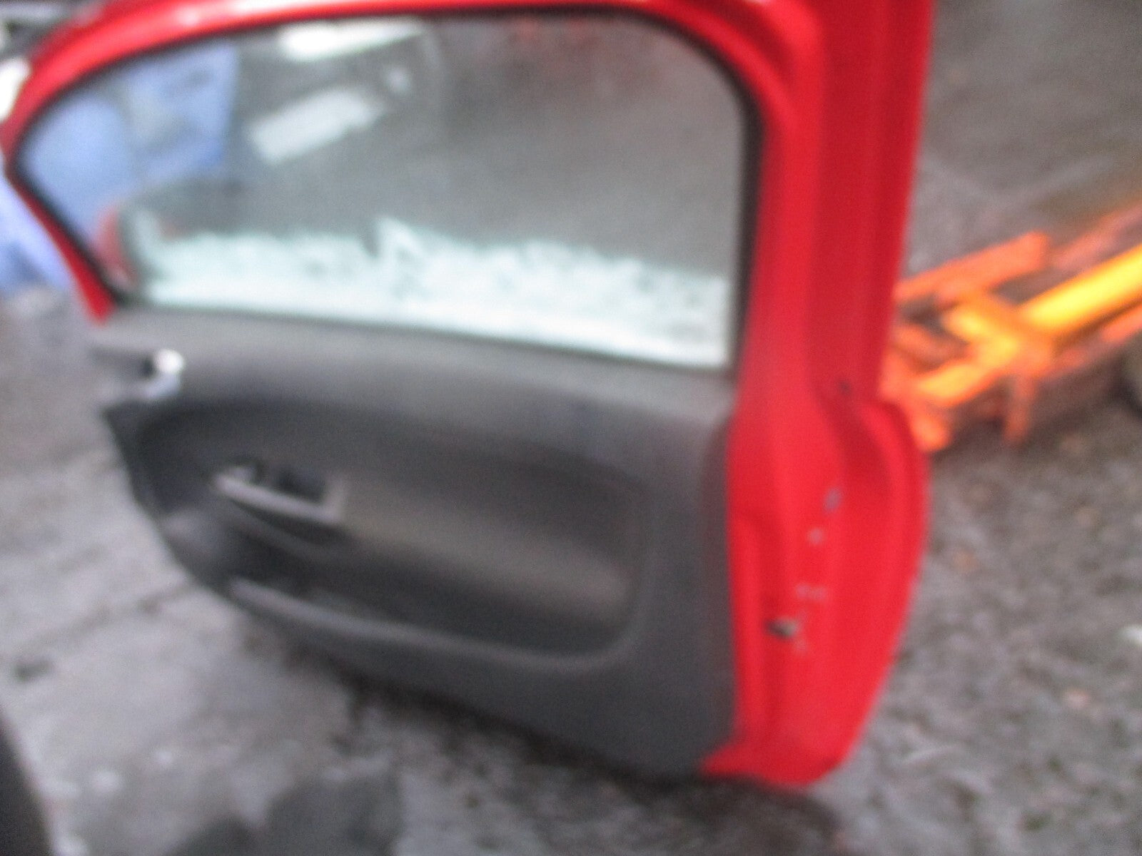VAUXHALL CORSA D 2009 3 DOOR OS DRIVER SIDE COMPLETE DOOR RED