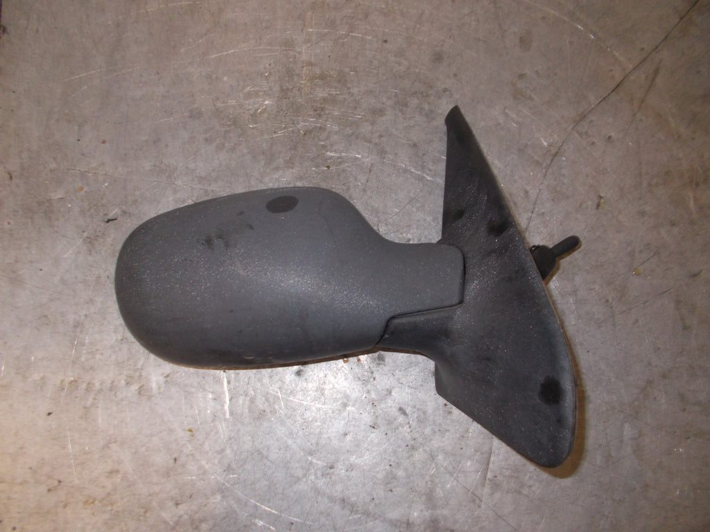 RENAULT CLIO MK2 OS DRIVER SIDE MANUAL WING MIRROR BLACK