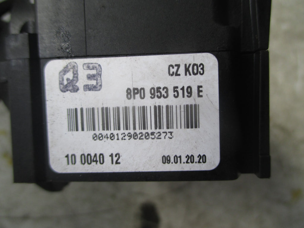 AUDI A3 8P 2009 WIPER STALK SWITCH CONTROL 8P0953519E
