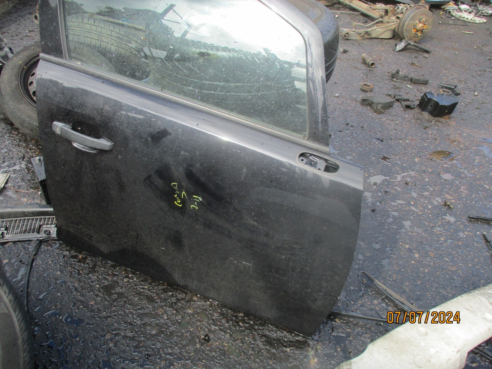 2011 VAUXHALL CORSA D 5 DOOR OSF DRIVER SIDE FRONT DOOR COMPLETE BLACK Z20R