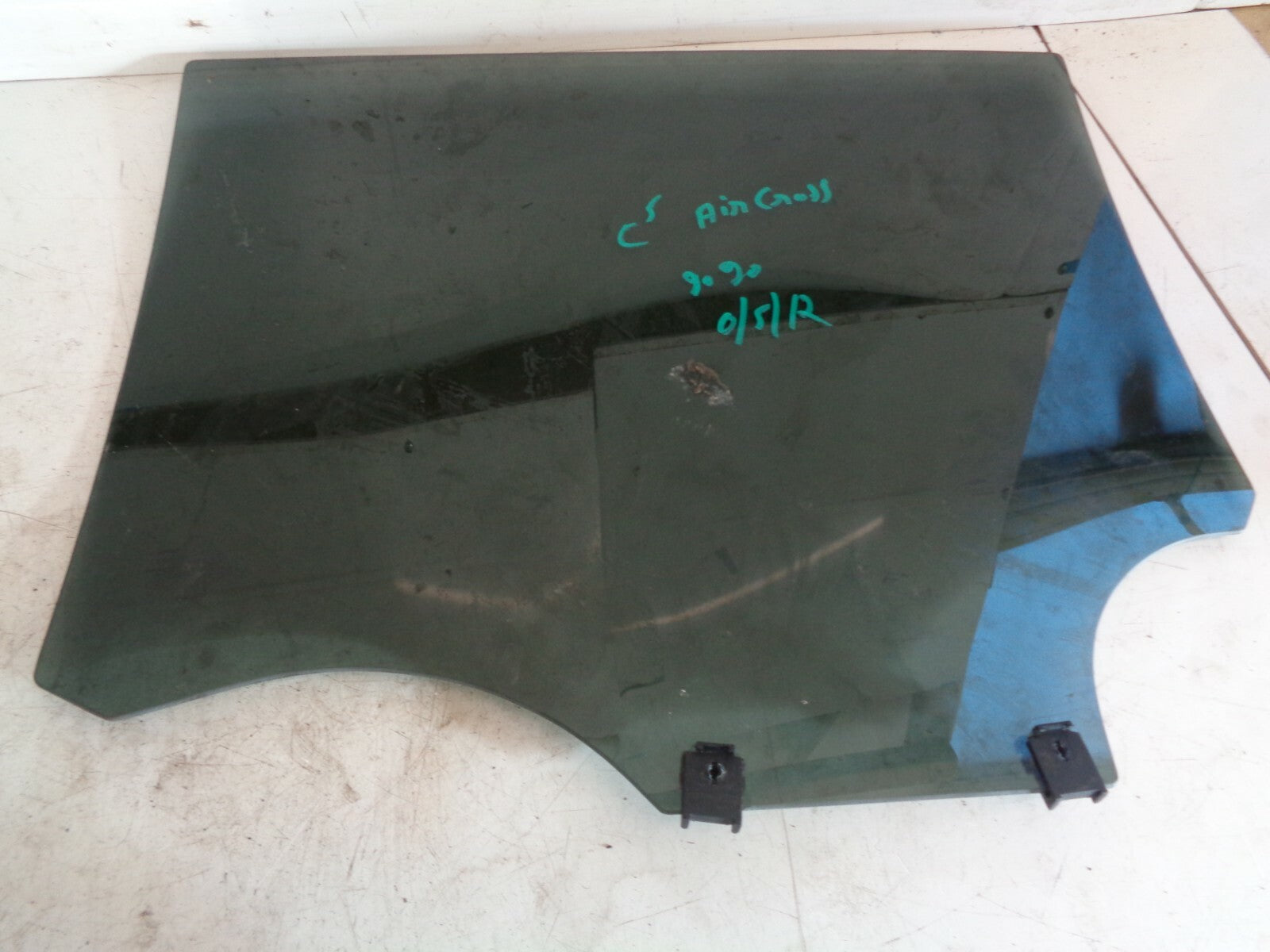 CITROEN C5 AIRCROSS 2019 OSR DRIVER SIDE REAR DOOR WINDOW GLASS