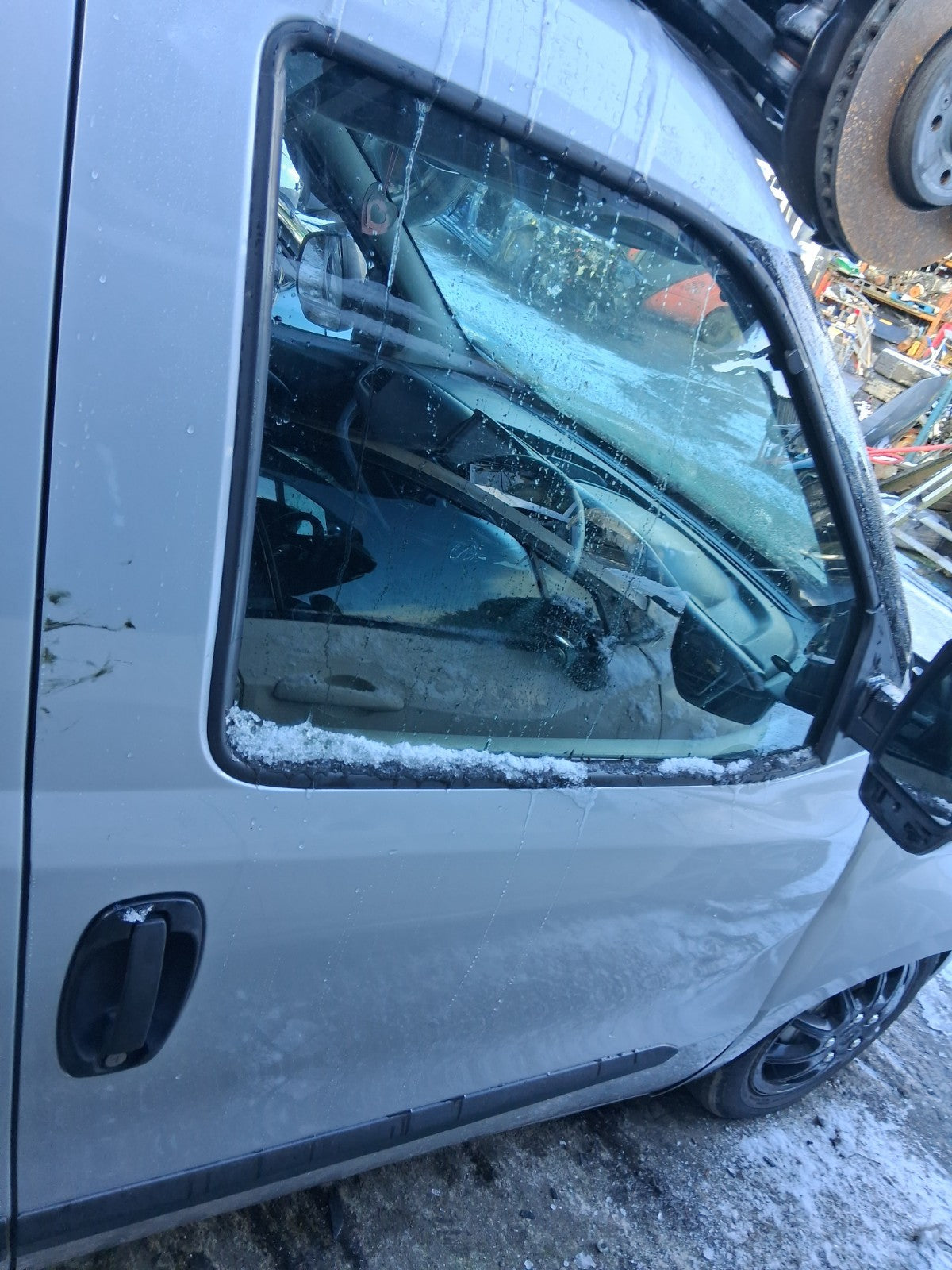 2015 VAUXHALL COMBO D OSF DRIVER SIDE FRONT RIGHT BARE DOOR SILVERFISH 612A