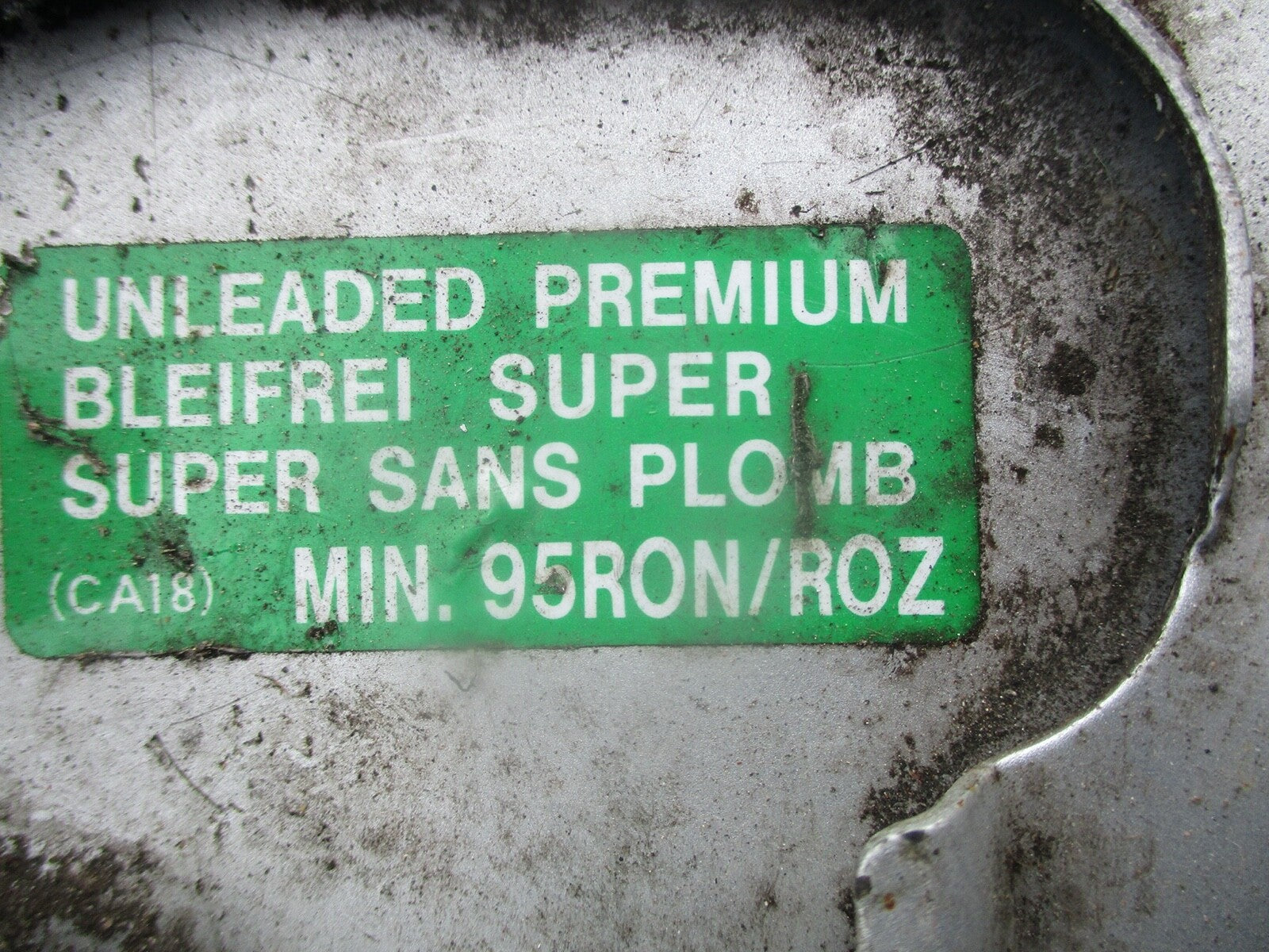 MAZDA MX6 GE (MK2) 1996 SILVER FUEL CAP
