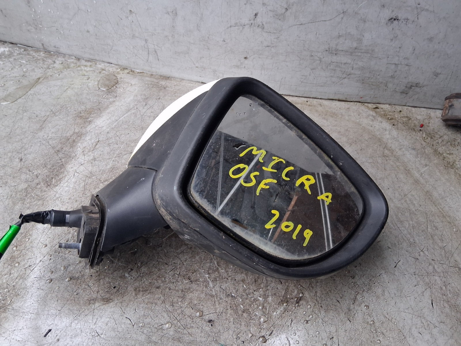 2019 NISSAN MICRA MK5 K14 OSF DRIVER SIDE FRONT RIGHT WING MIRROR WHITE