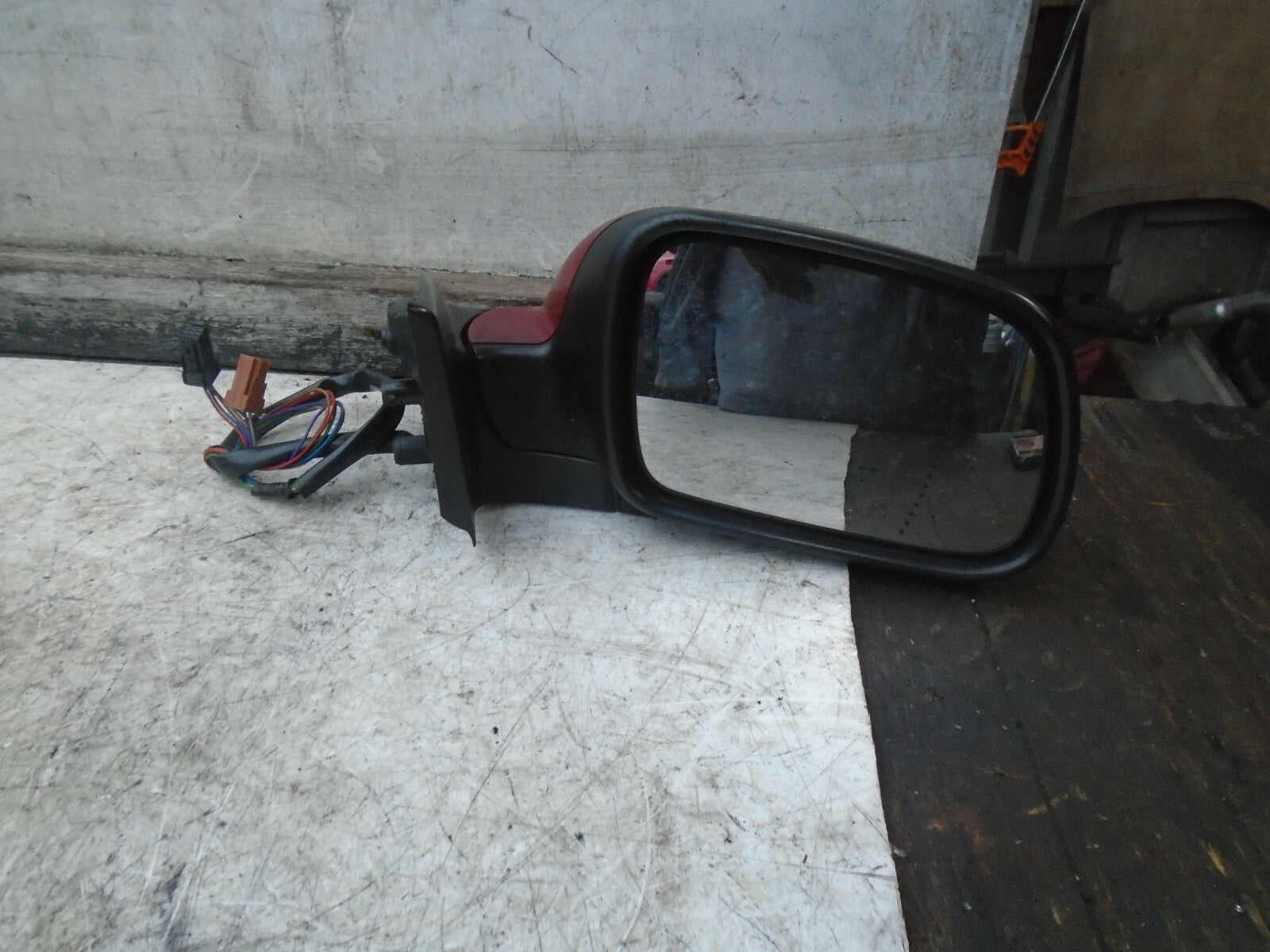 PEUGEOT 307 CC 2007 OSF DRIVER SIDE FRONT ELECTRIC WING MIRROR RED