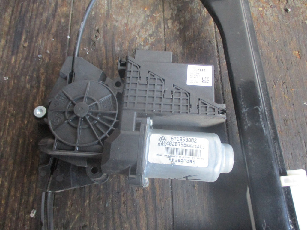 SKODA FABIA MK2 2007 NSF PASSENGER SIDE FRONT WINDOW MOTOR REGULATOR 6Y1959802