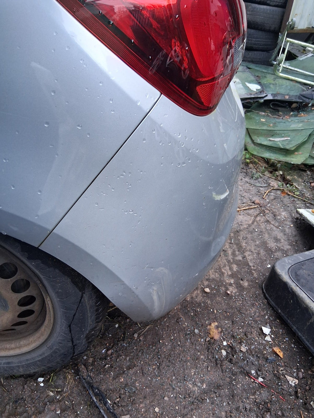 2018 VAUXHALL CORSA E 3 DOOR CORSA VAN COMPLETE REAR BUMPER WITH SENSORS SILVER