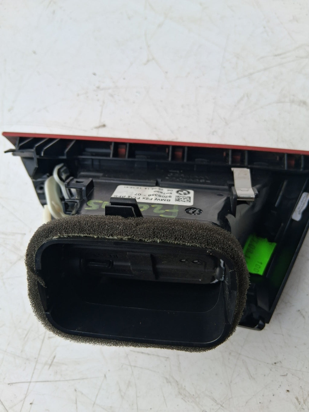 BMW 1 SERIES F20 2015 DASHBOARD AIR VENT RED 920535607