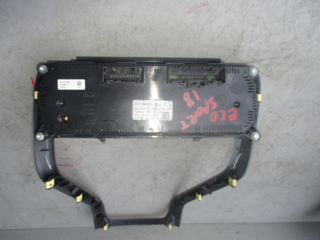 FORD ECOSPORT 2018 HEATER CLIMATE CONTROL UNIT GN1519980BG
