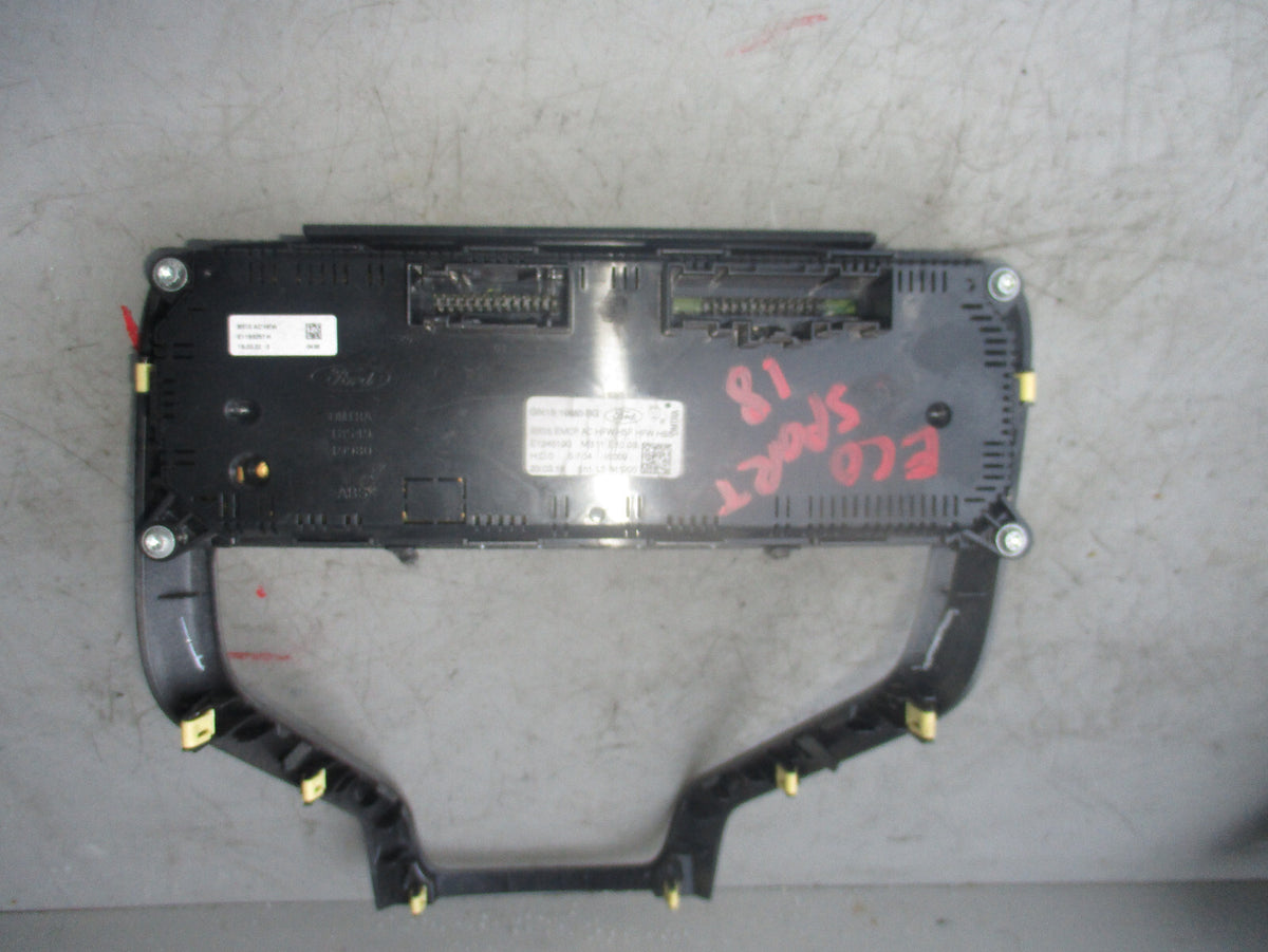 FORD ECOSPORT 2018 HEATER CLIMATE CONTROL UNIT GN1519980BG