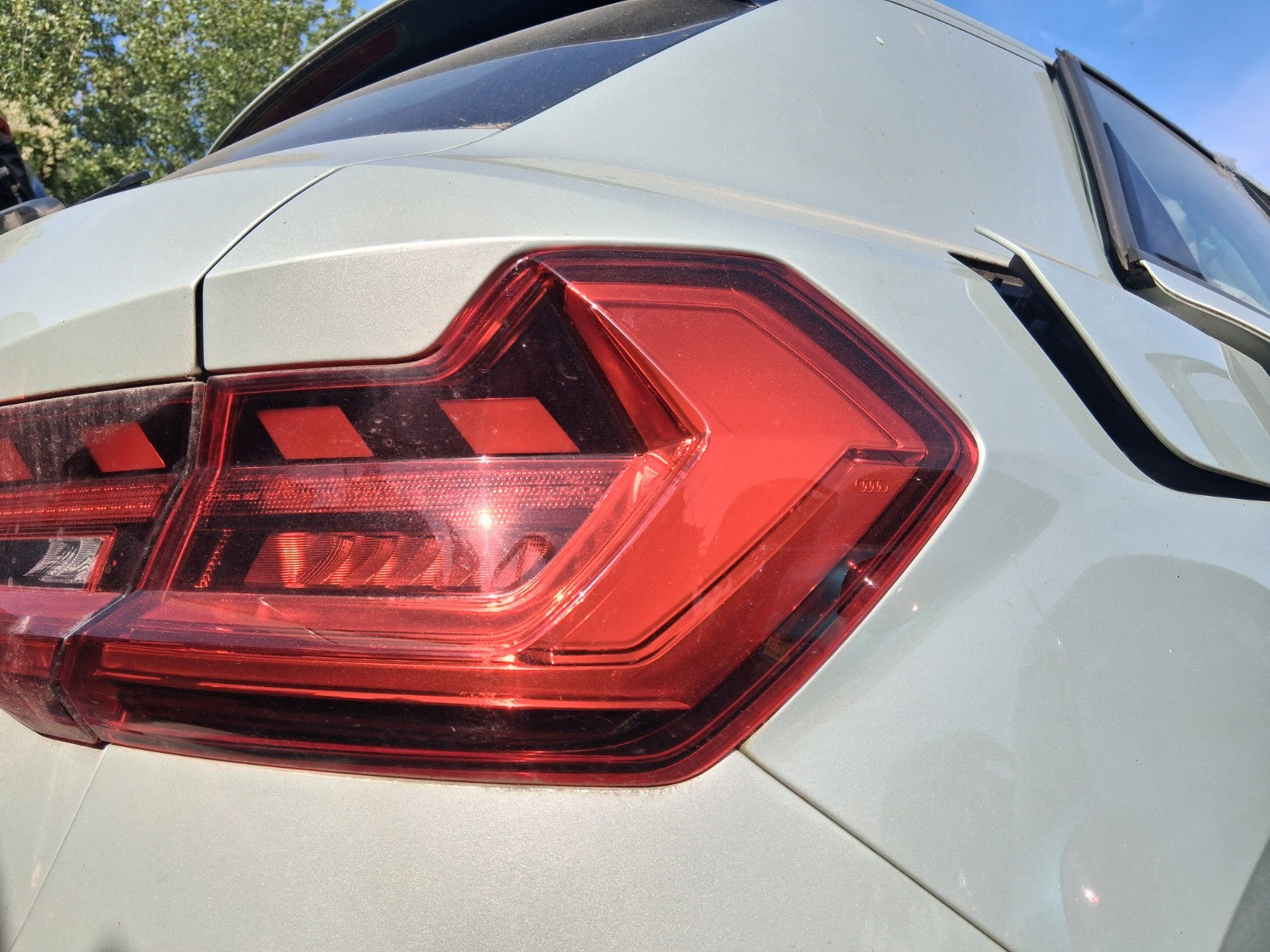 2023 AUDI A1 SPORT MK2 REAR COMPLETE BUMPER DEW SILVER METALLIC LX7E X7E