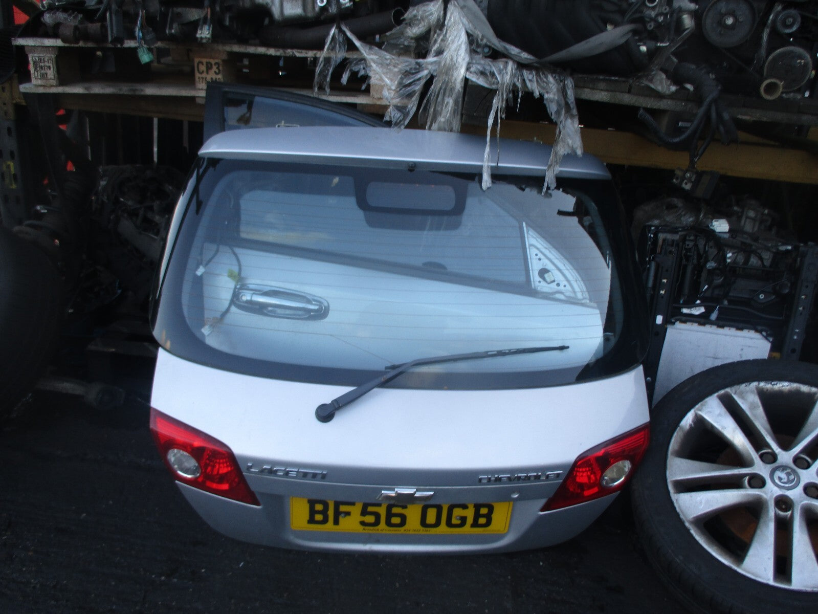 CHEVROLET LACETTI 2006 HATCHBACK REAR COMPLETE TAILGATE BOOTLID SILVER