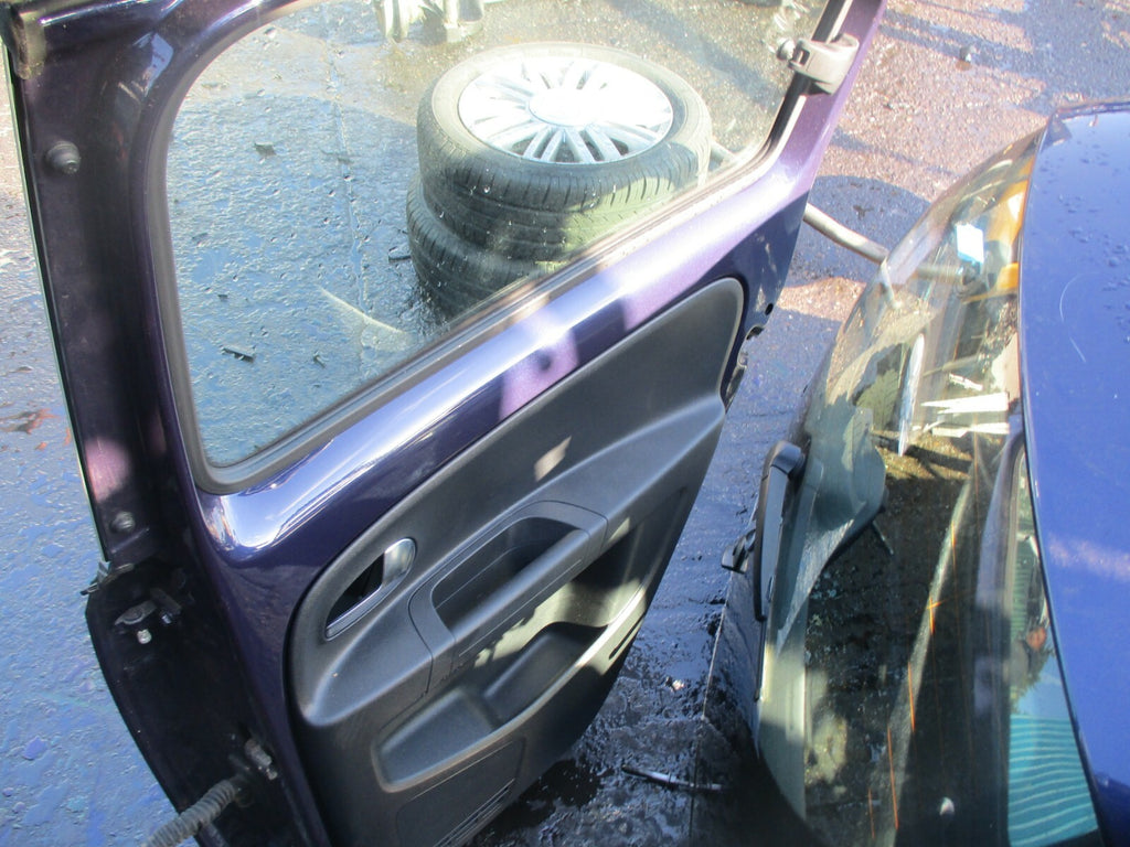 VW VOLKSWAGEN UP OSR DRIVER SIDE REAR DOOR COMPLETE LR5R BLUE PURPLE