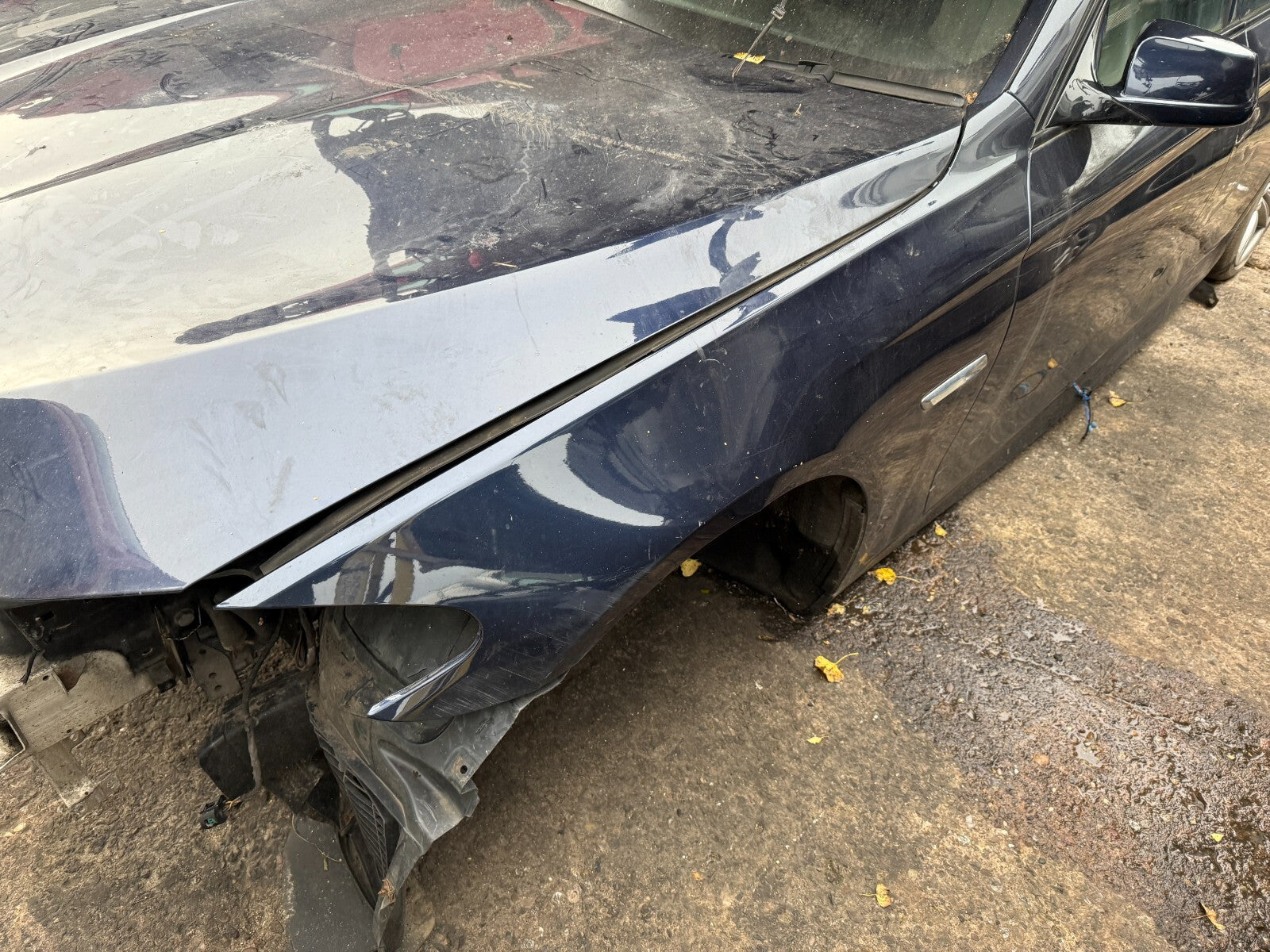 2012 BMW 5 SERIES F10 NSF PASSENGER SIDE FRONT WING PANEL IMPERIAL BLUE A89