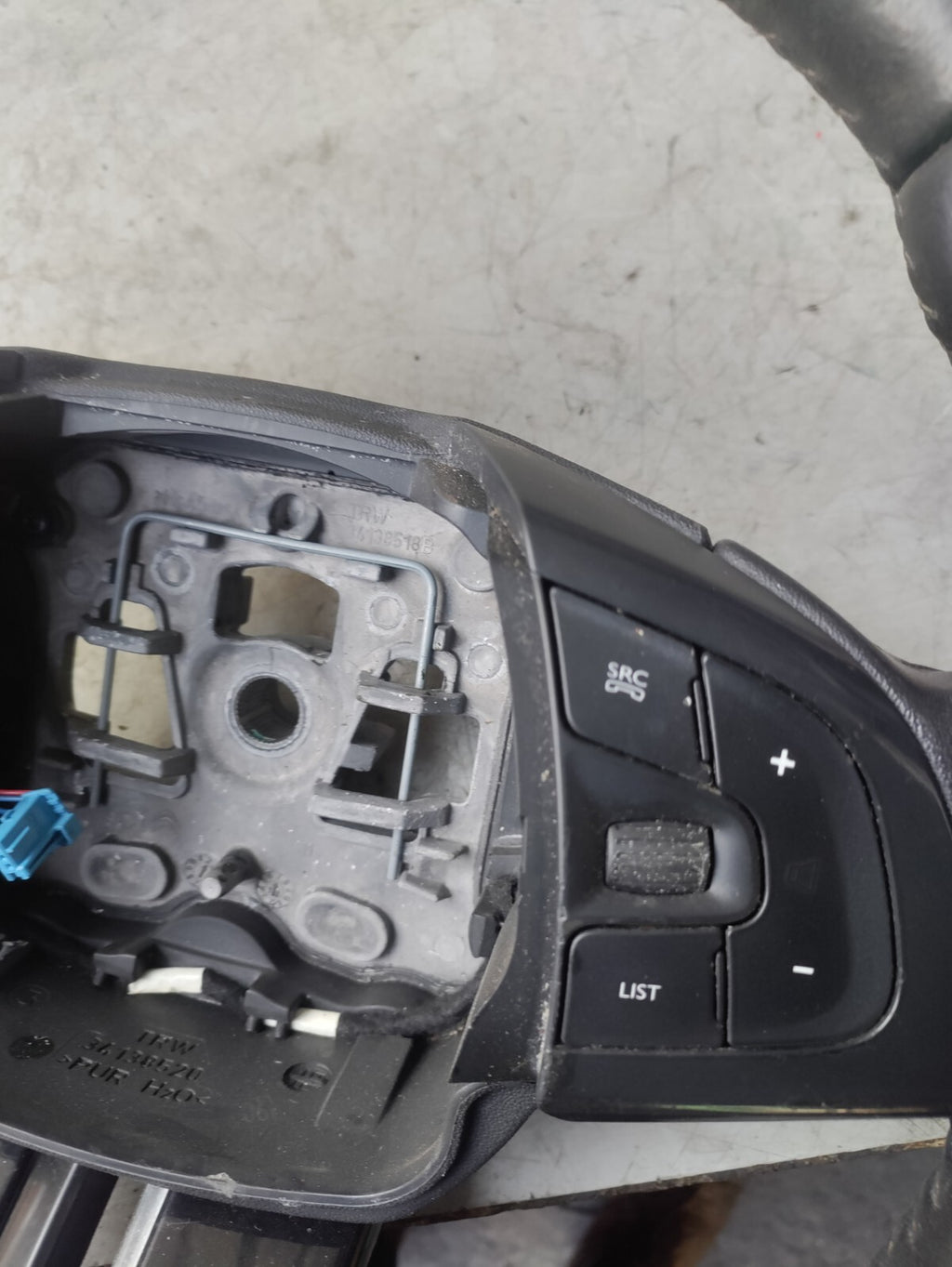 2018 CITROEN C4 CACTUS MULTI FUNCTION STEERING WHEEL 98304405ZD
