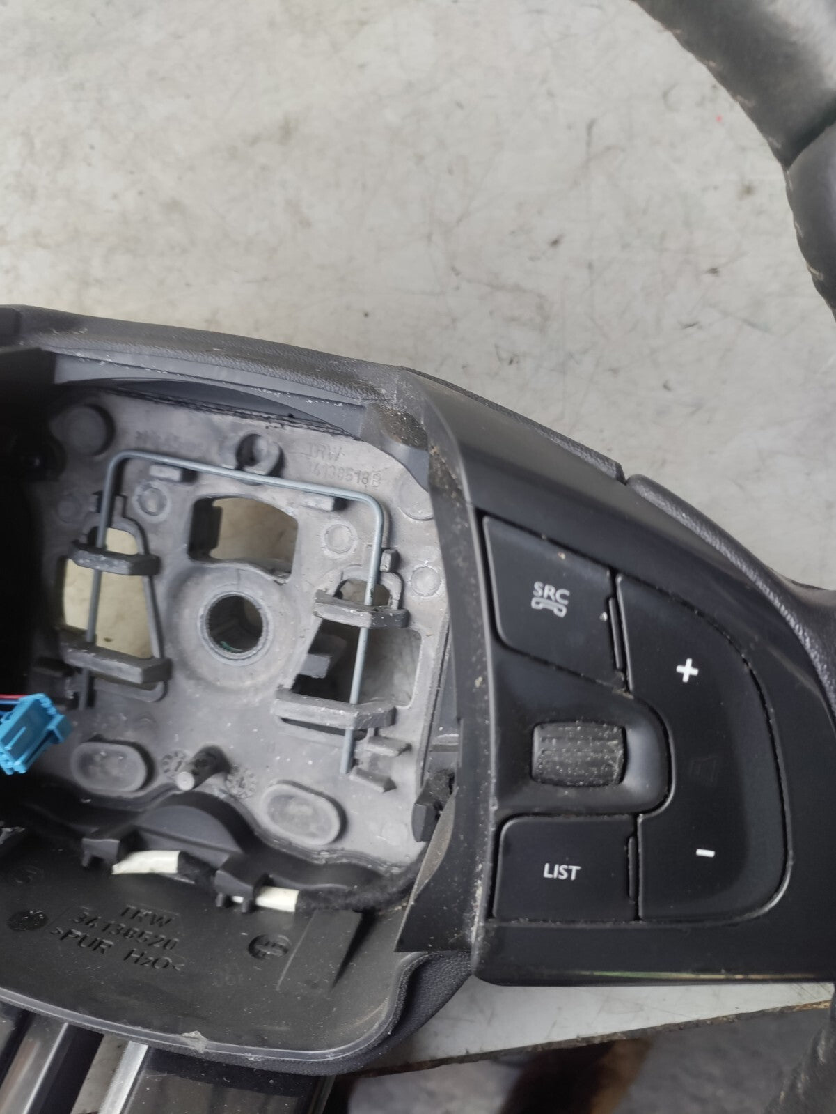 2018 CITROEN C4 CACTUS MULTI FUNCTION STEERING WHEEL 98304405ZD