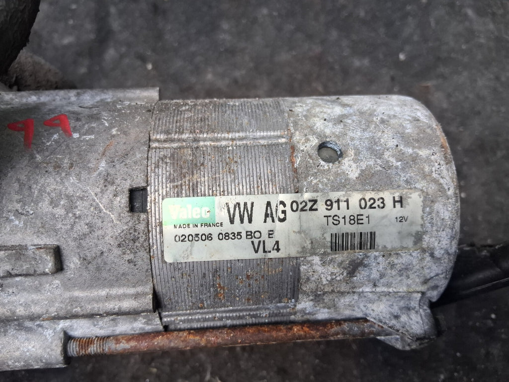 AUDI A3 2006 8P 2.0 DIESEL STARTER MOTOR 02Z911023