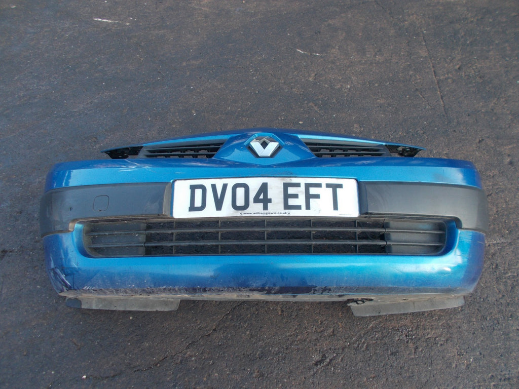 RENAULT MEGANE 2004 FRONT COMPLETE BUMPER BLUE 8200142000