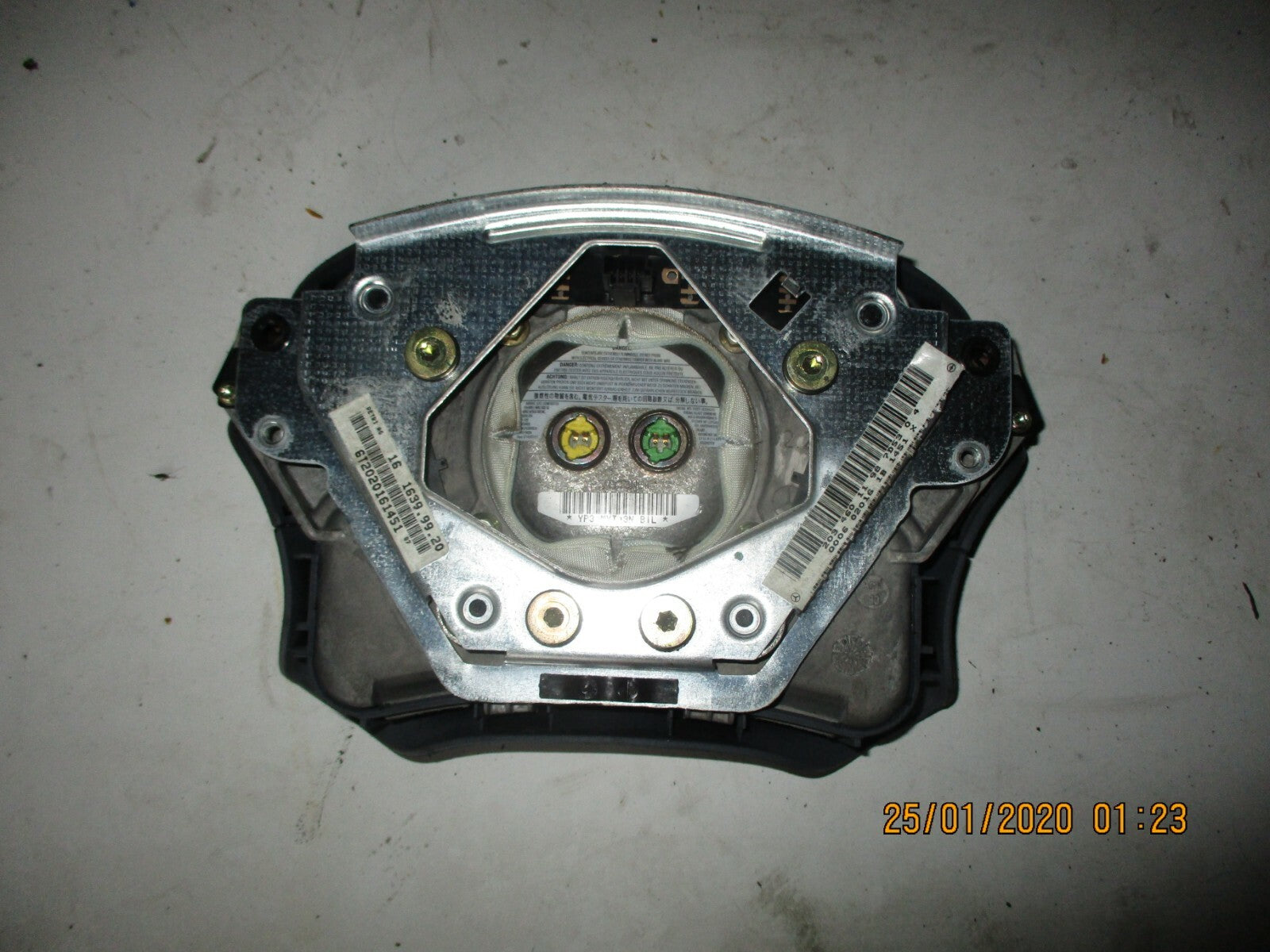 MERCEDES C CLASS W203 2004 STEERING WHEEL AIRBAG SAFETY BAG BLACK 2034601198