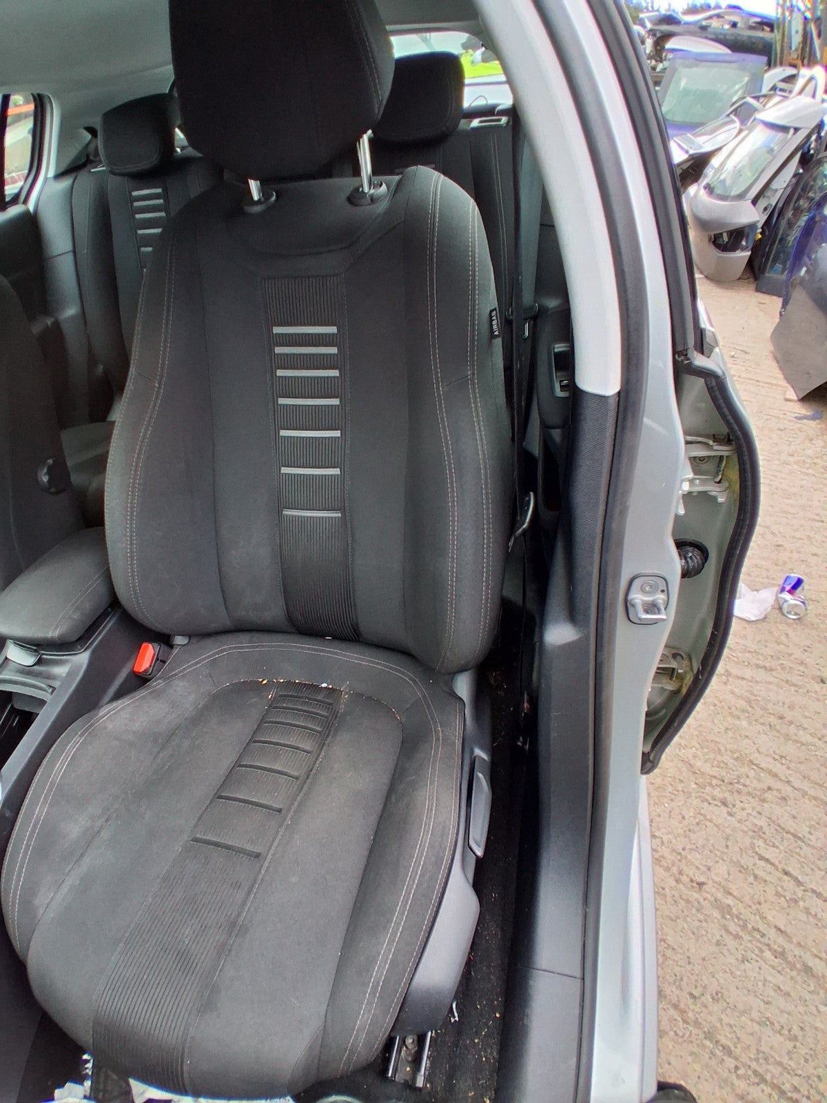 2014 PEUGEOT 308 MK2 NSF PASSENGER SIDE FRONT COMPLETE SEAT HALF LEATHER