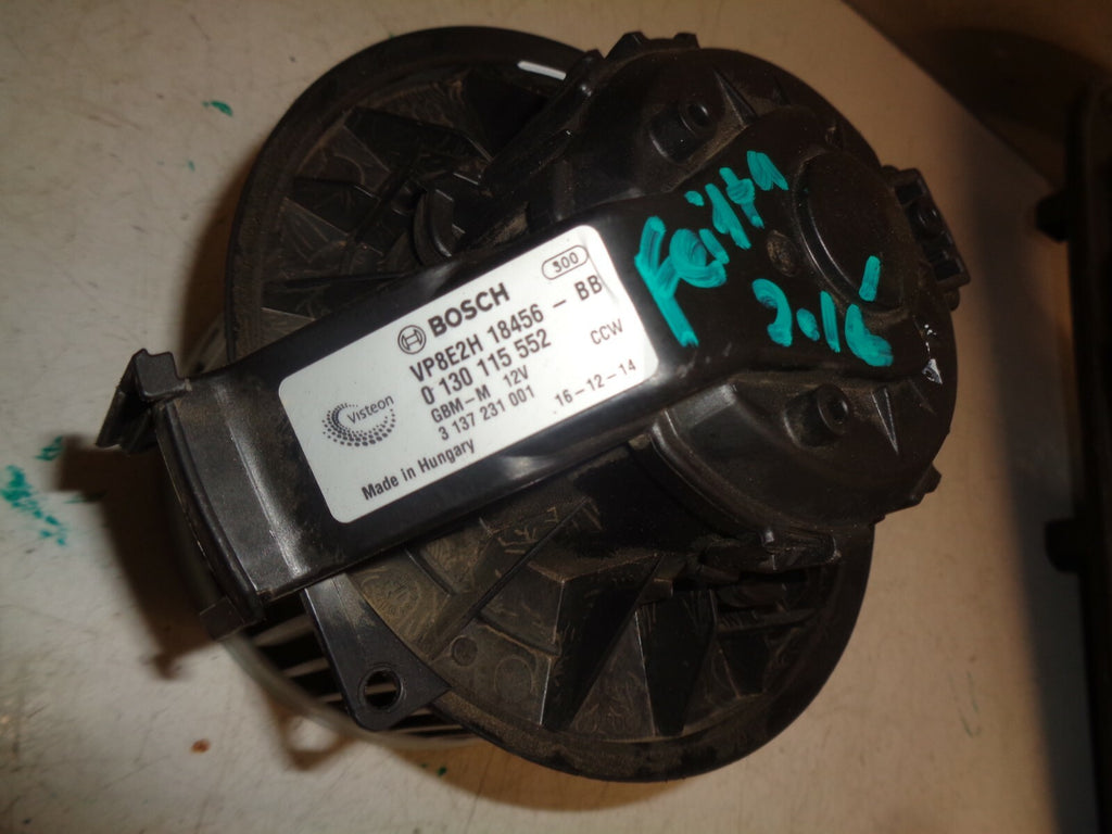 FORD FIESTA MK7 2016 HEATER BLOWER FAN MOTOR VP8E2H18456BB