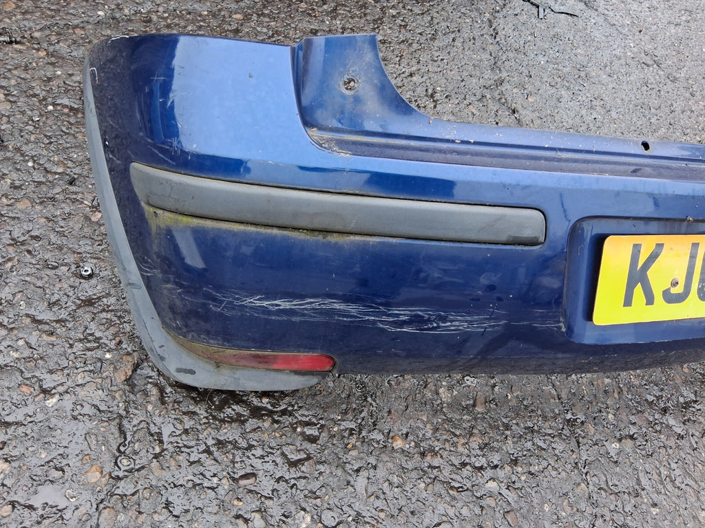 2005 VAUXHALL CORSA C COMPLETE REAR BUMPER BLUE