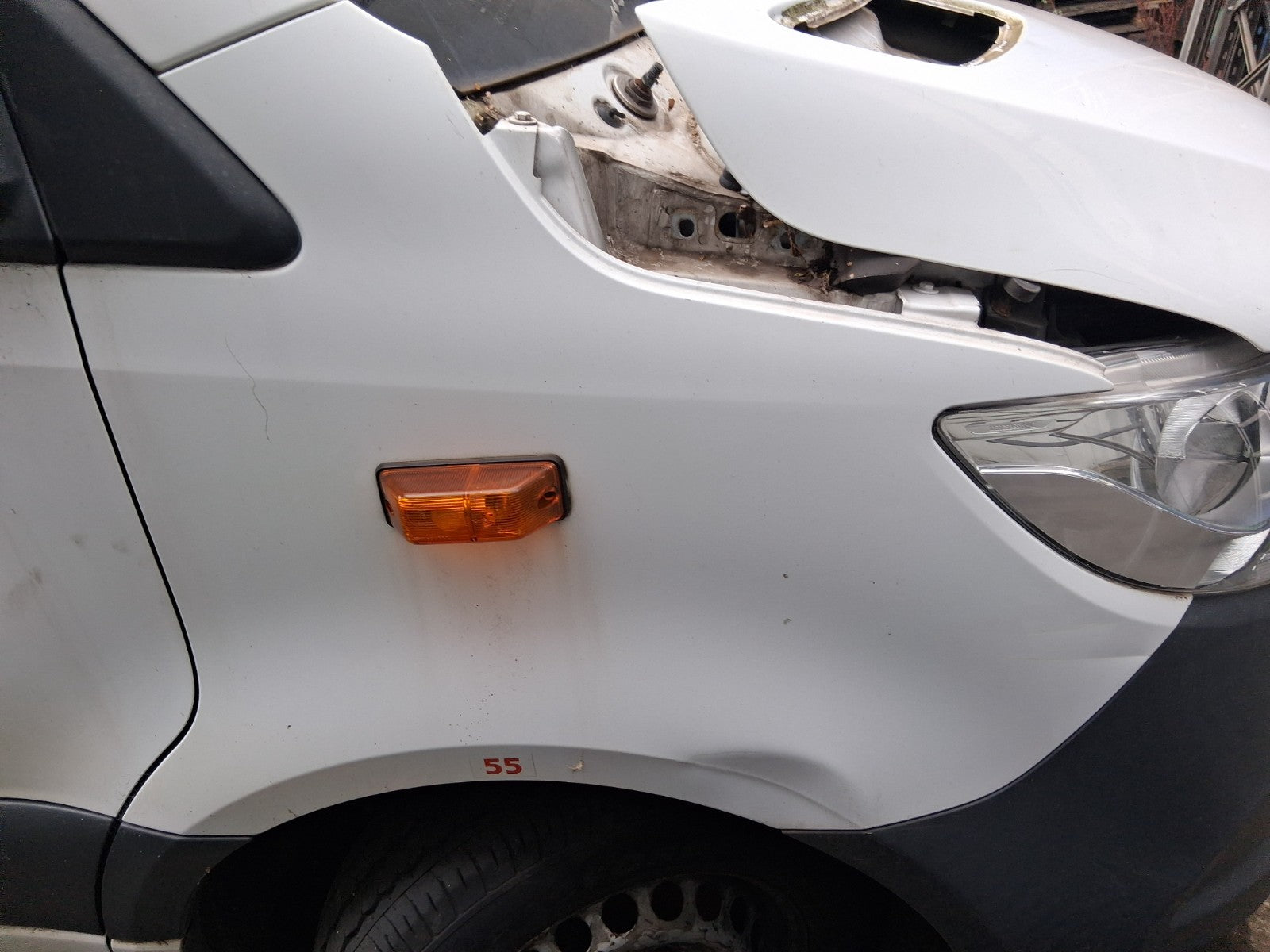 2018 MERCEDES BENZ SPRINTER W907 OSF DRIVER SIDE FRONT RIGHT WING PANEL WHITE