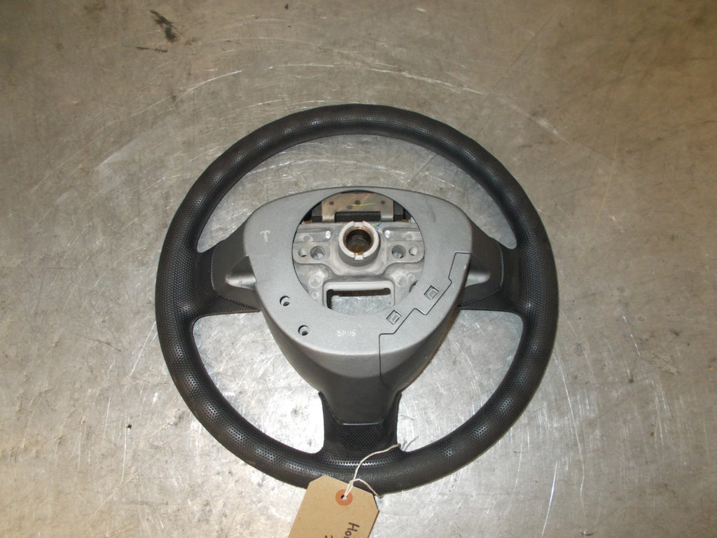 HONDA JAZZ 2005 STEERING WHEEL BLACK.