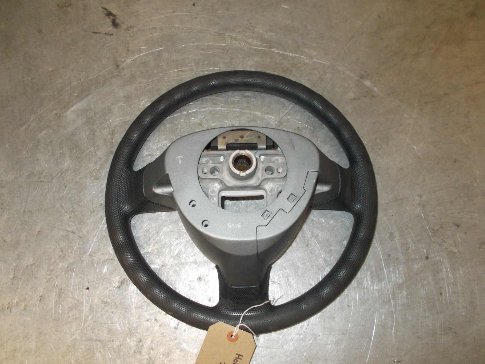 HONDA JAZZ 2005 STEERING WHEEL BLACK.