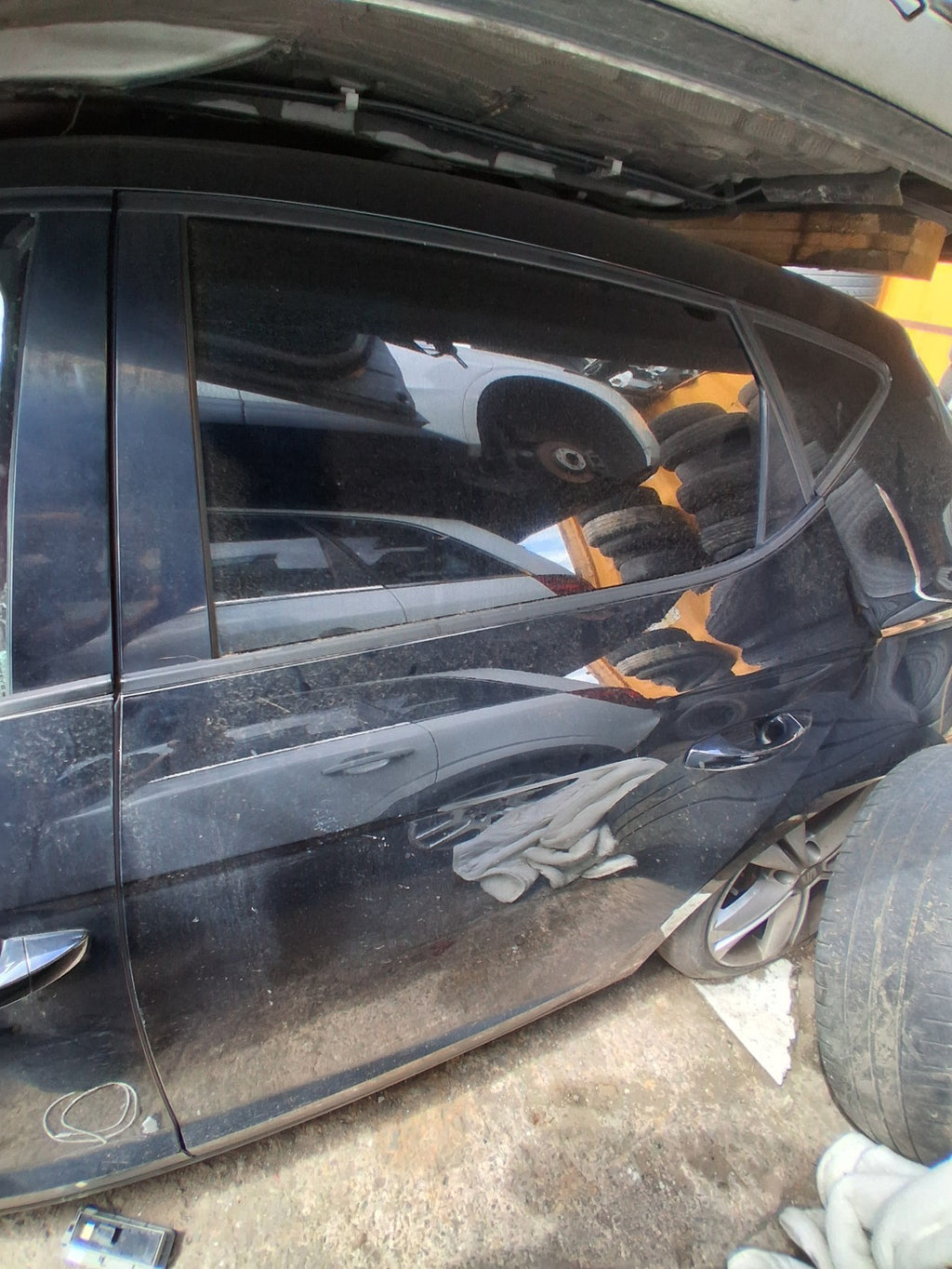 2015 SEAT LEON FR MK3 NSR PASSENGER SIDE REAR BARE DOOR MIDNIGHT BLACK LY9T