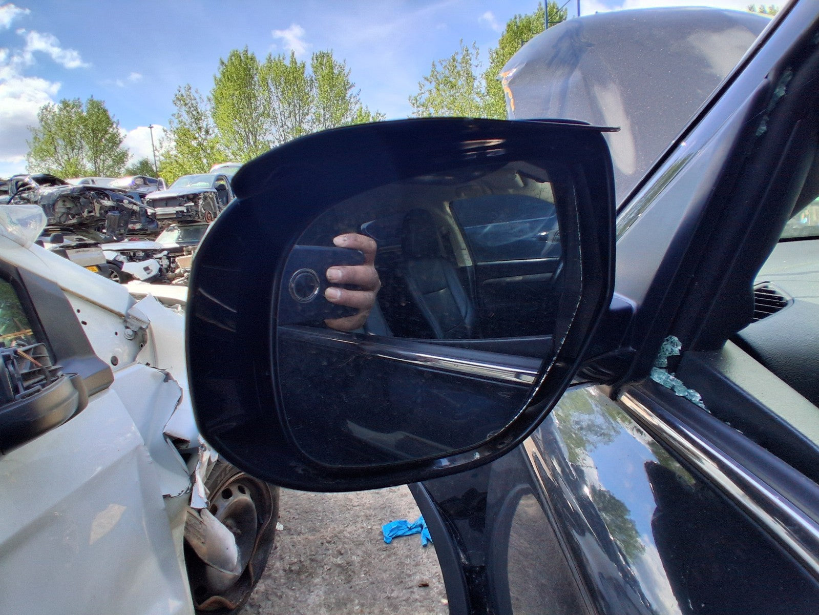 2018 MITSUBISHI OUTLANDER MK3 NSF PASSENGER SIDE WING MIRROR AMETHYST BLACK X42