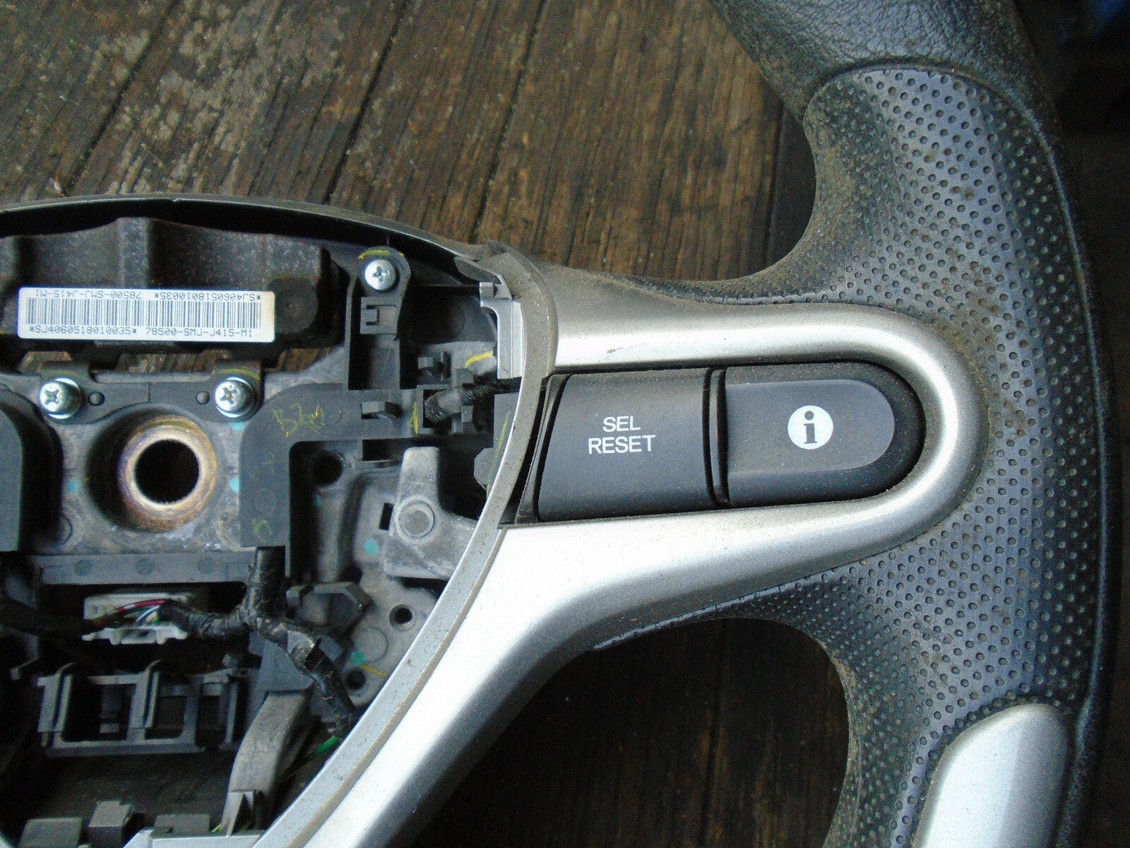 HONDA CIVIC MK8 2006 3 SPOKE MULTIFUNCTION STEERING WHEEL 78500SMJJ415M1