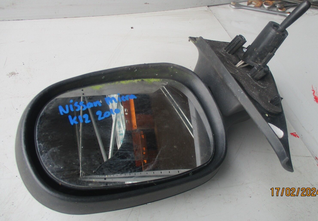 NISSAN MICRA K12 2010 OSF FRONT DRIVERS SIDE EXTERIOR MIRROR