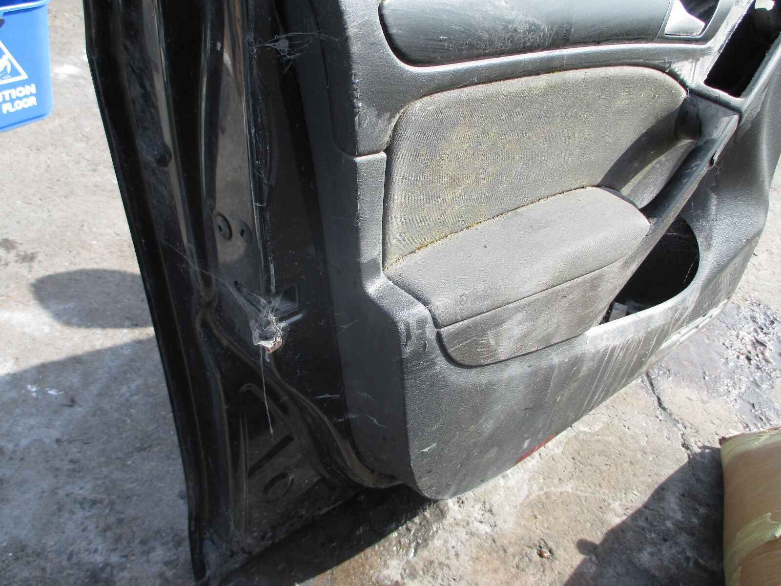VW VOLKSWAGEN GOLF MK6 2012 NSF PASSENGER FRONT COMPLETE DOOR BLACK