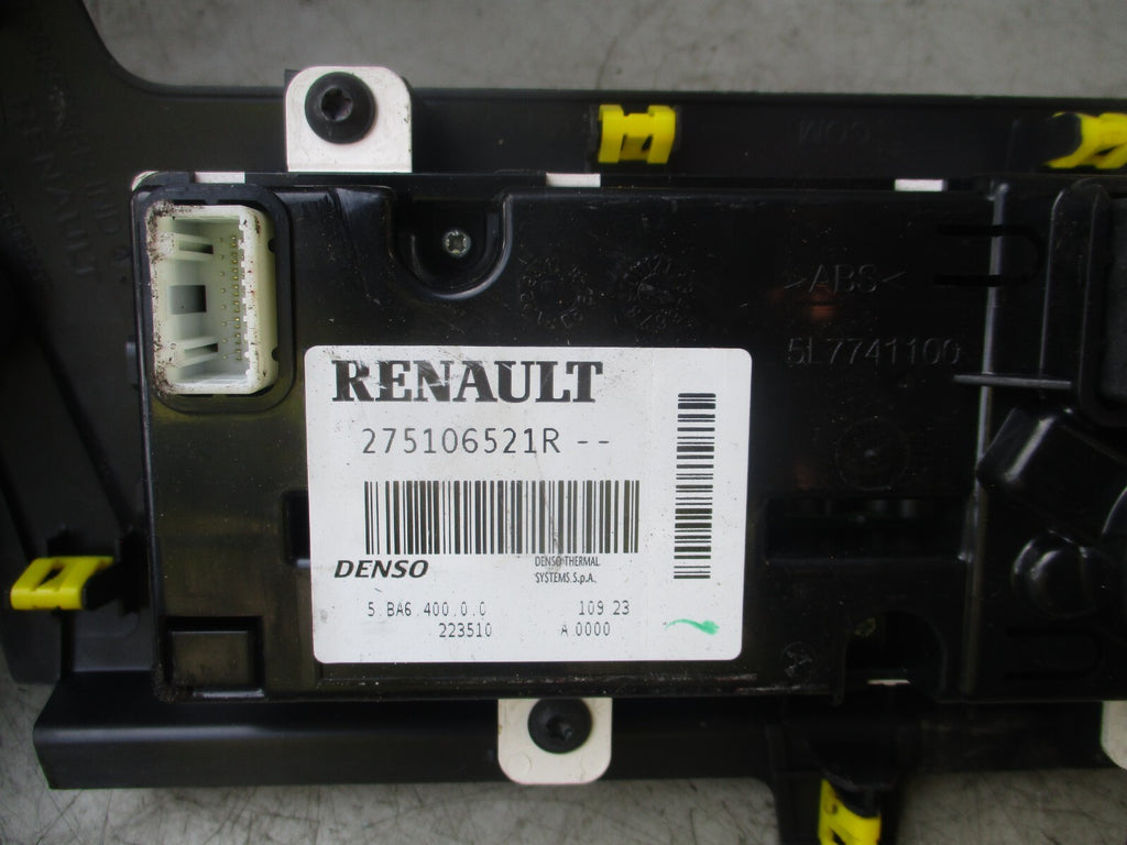 2023 RENAULT MASTER AC HEATER CONTROL PANEL 275106521R