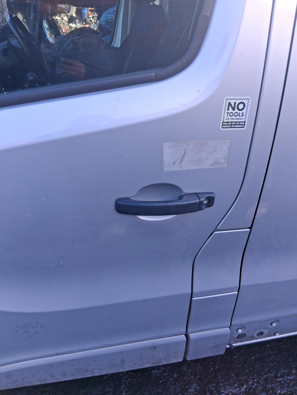 2017 VAUXHALL VIVARO MK2 NSF PASSENGER SIDE FRONT LEFT BARE DOOR SILVER L193