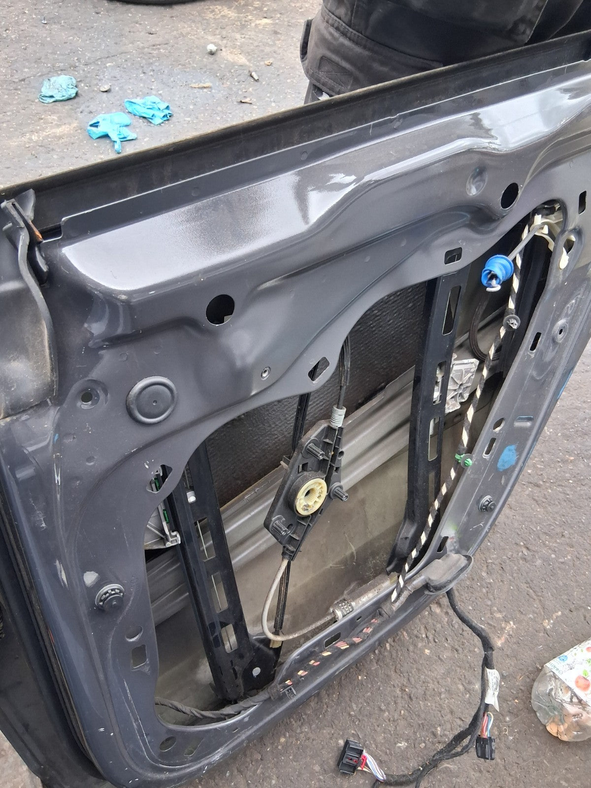 VW VOLKSWAGEN PASSAT CC 2012 OSR DRIVER SIDE REAR DOOR GREY