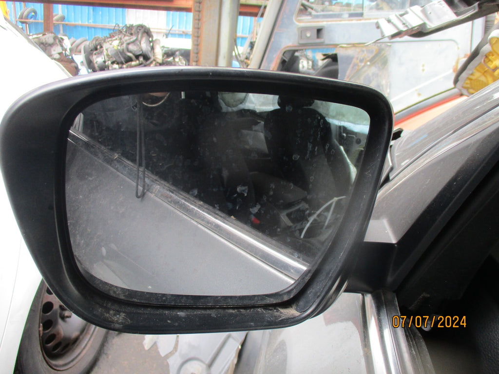 NISSAN QASHQAI J11 2014 NSF PASSENGER SIDE ELECTRIC WING MIRROR GREY MET KAD