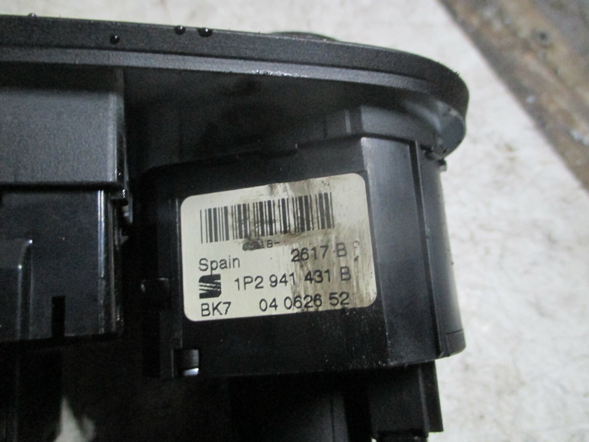 SEAT LEON MK2 2007 HEADLIGHT CONTROL SWITCH 1P2941431B