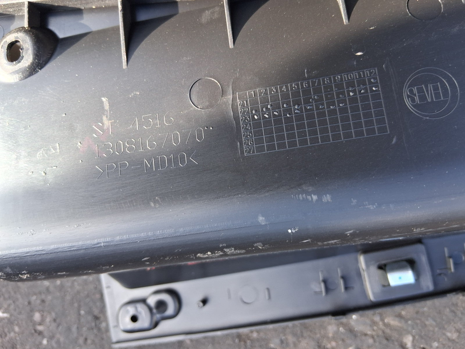 2024 FIAT DUCATO MK3 FRONT DASHBOARD TOP POCKET STORAGE 1308167070