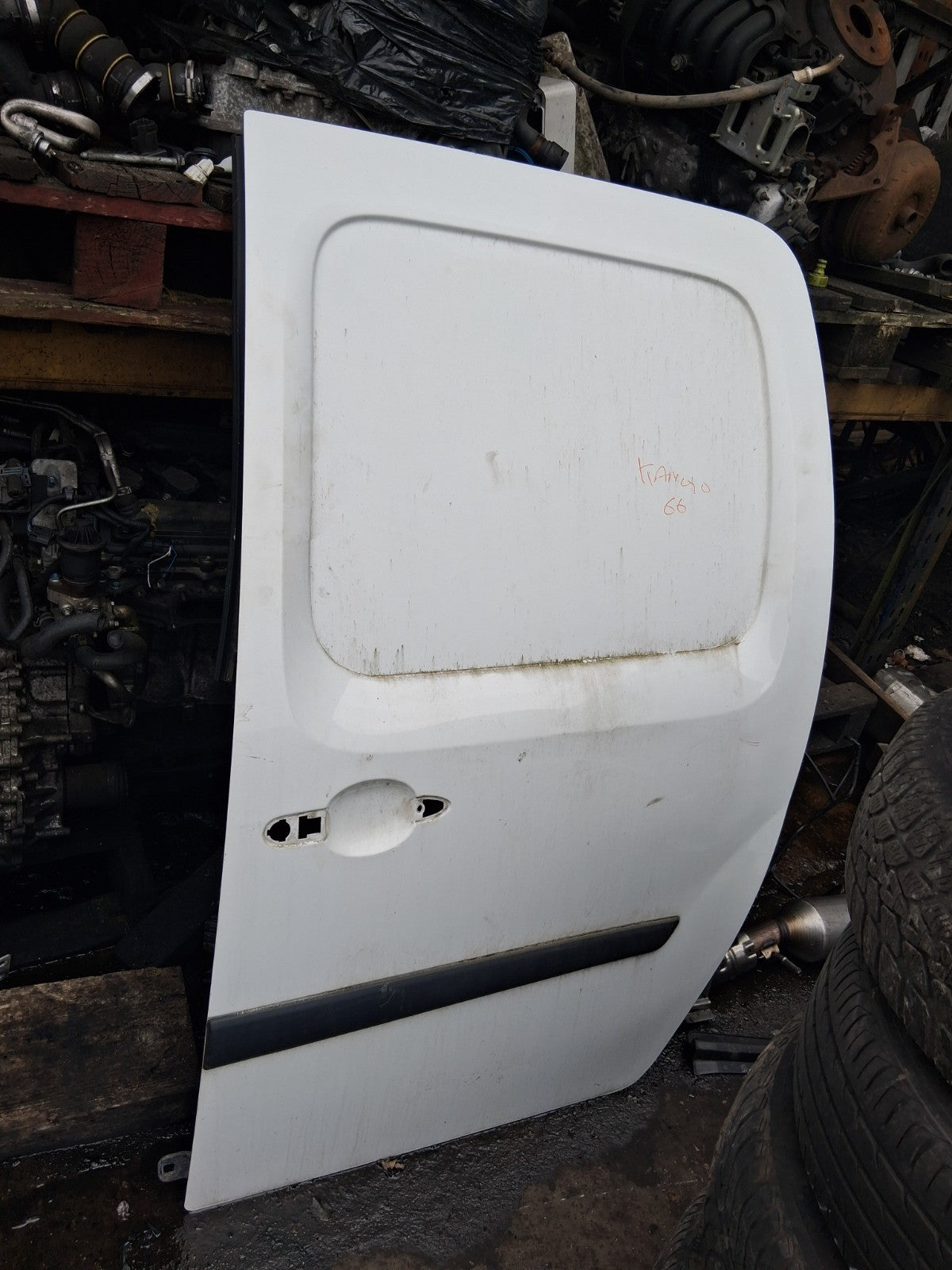 2016 RENAULT KANGOO MK2 NS PASSENGER SIDE LEFT BARE SLIDING DOOR WHITE