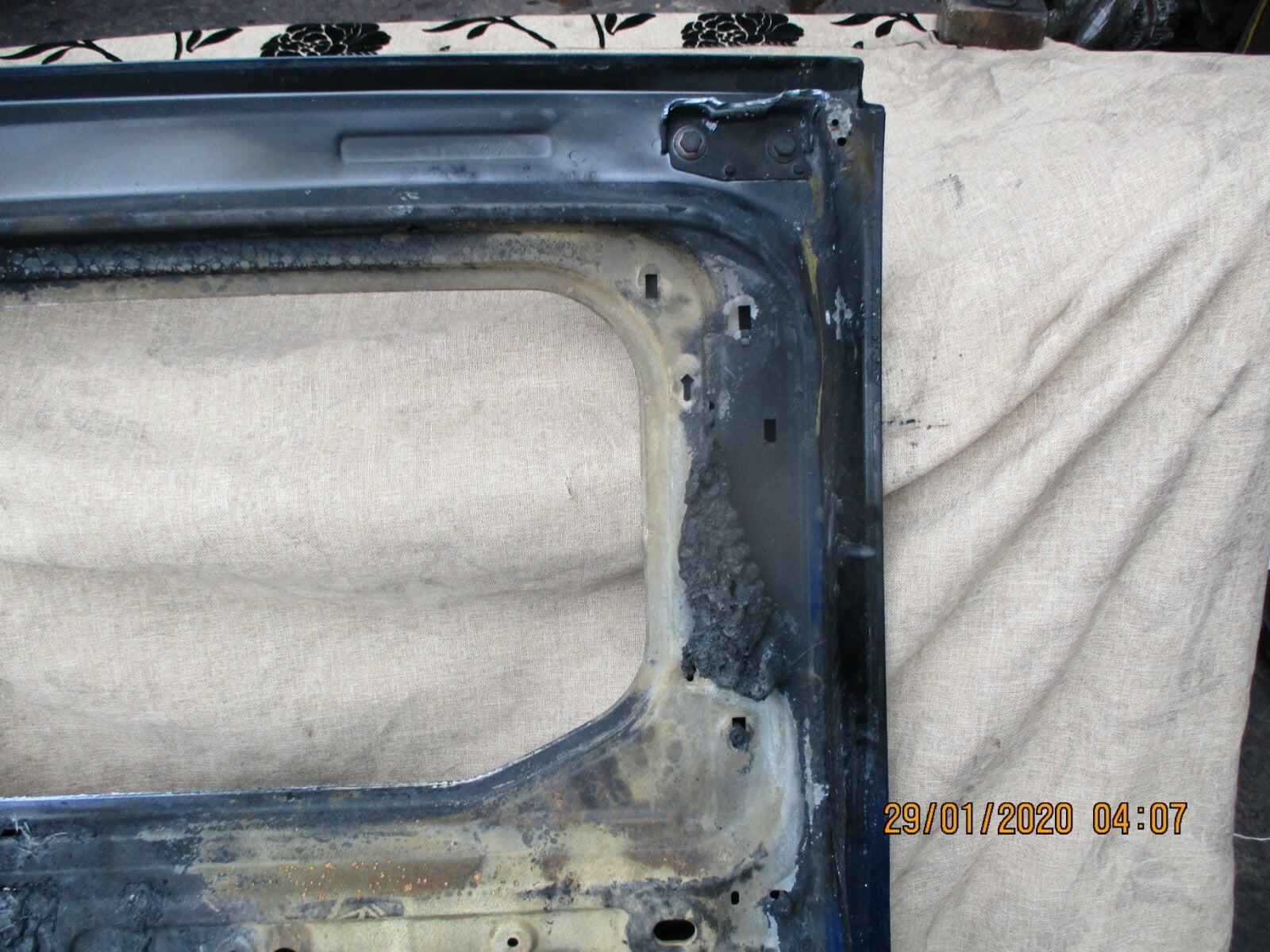 VAUXHALL COMBO E 2019 NS PASSENGER SIDE SLIDING SLIDE DOOR SHELL FIRE DAMAGE