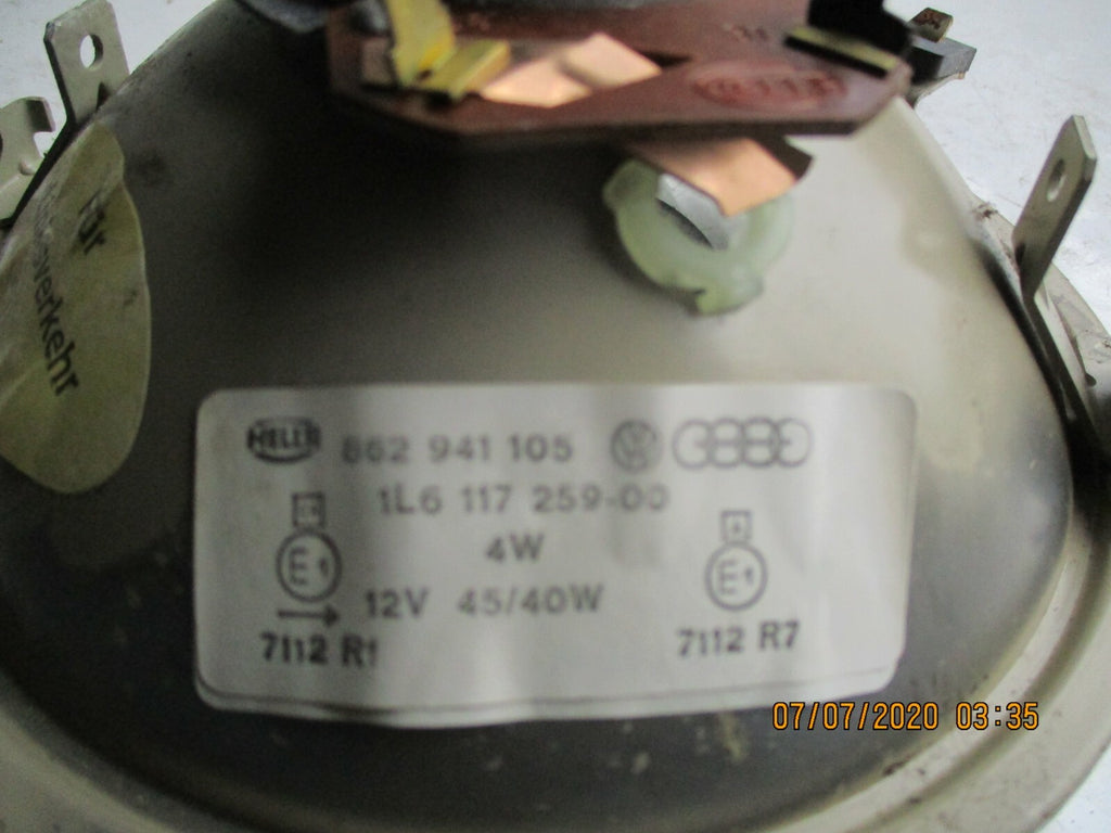 AUDI SEAT VOLKSWAGEN VW KIT HEADLIGHT HEADLAMP OUTER HELLA 862941105 1L6117259