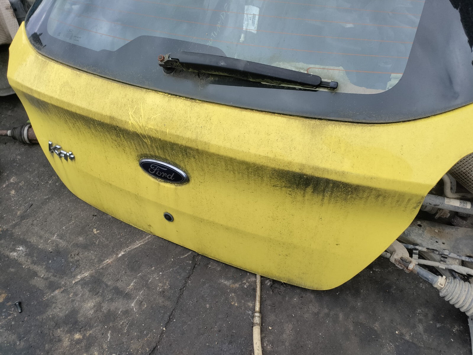 FORD KA+ PLUS 2017 REAR TAILGATE BOOTLID YELLOW